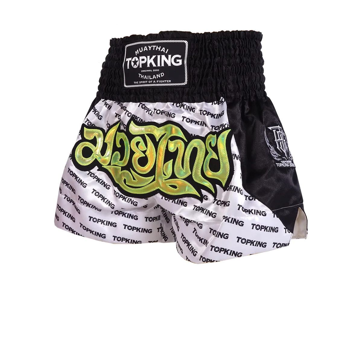 TOPKING THAI BOXING SHORT BLACK WHITE 246