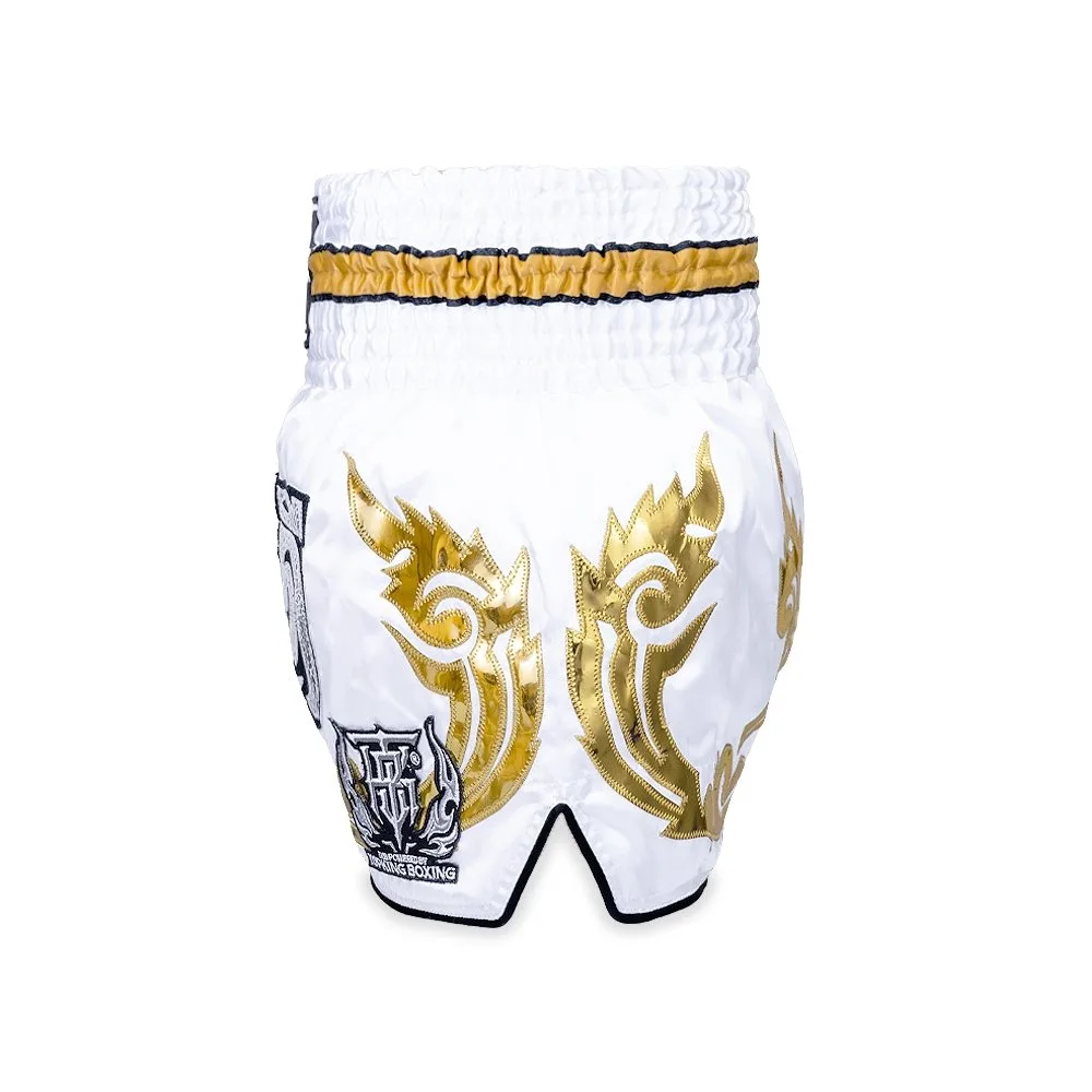 Заден изглед на шорти Top King Thai Boxing Shorts 051, показващ кройката