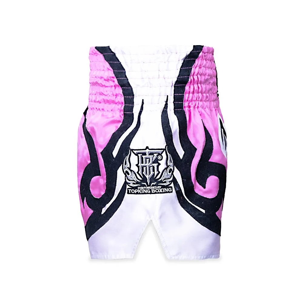 TOPKING THAI BOXING SHORTS 052 – изглед отстрани, показващ страничната цепка за свобода на движение