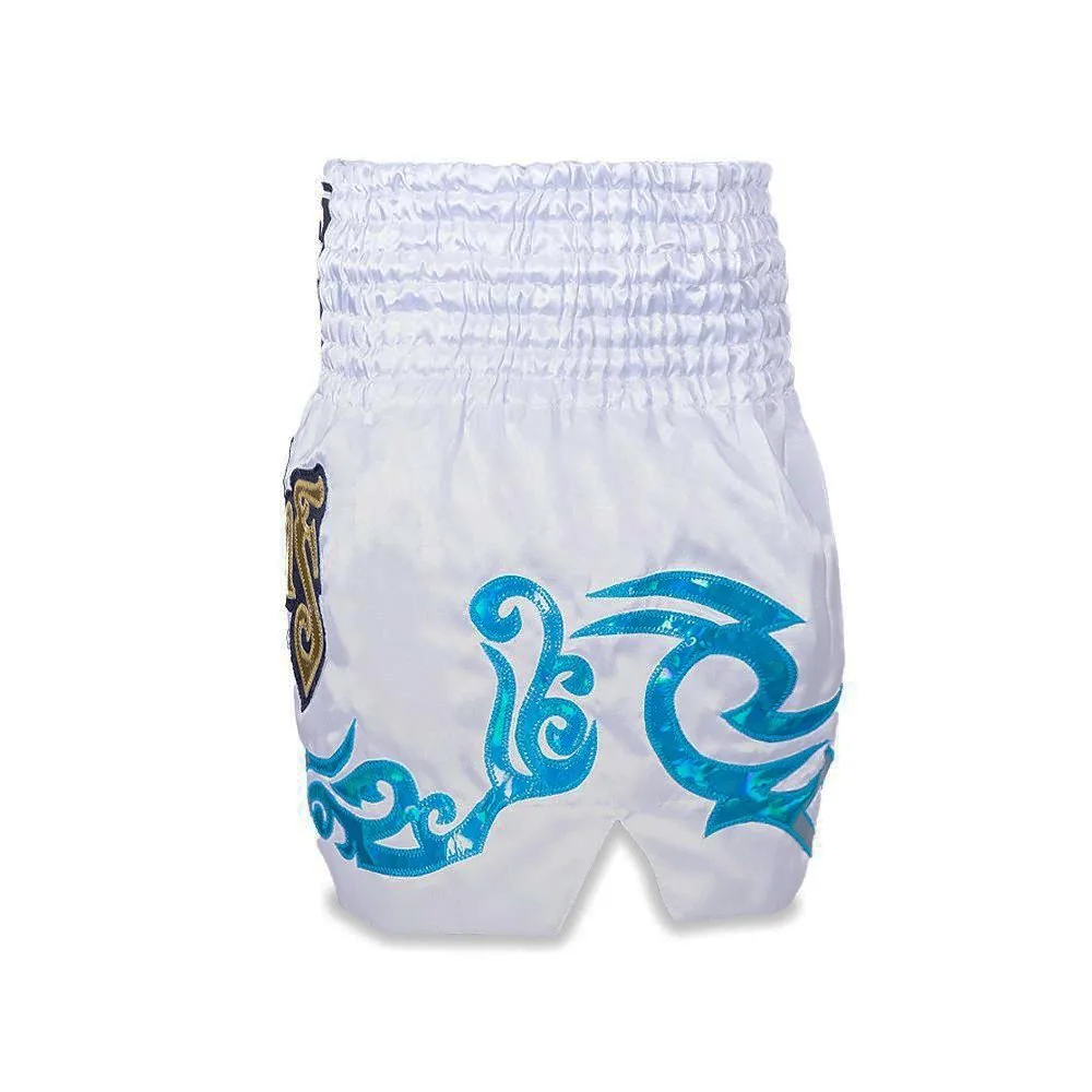Страничен изглед на шорти за муай тай Top King Thai Boxing Shorts 053, показващ кройката