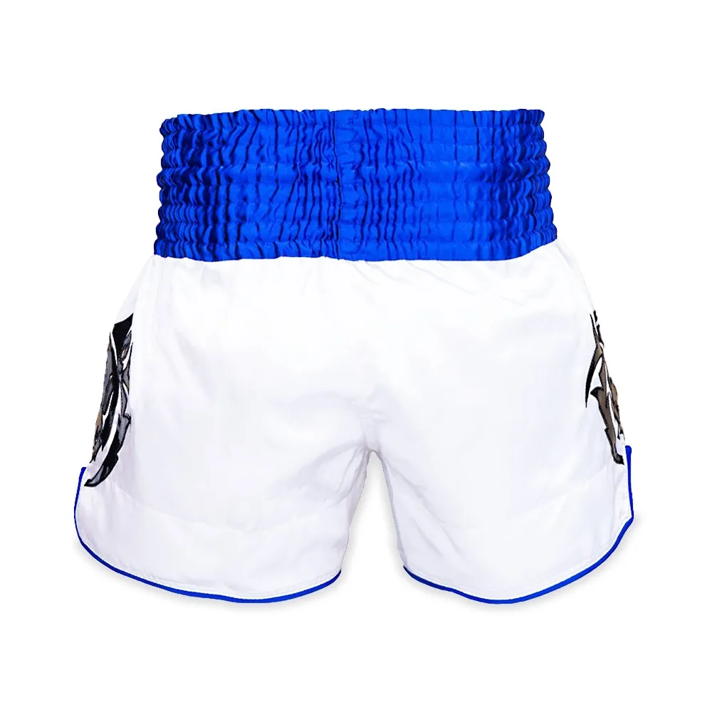 Задна гледка на шорти Top King Thai Boxing Shorts 057, показваща цялостната кройка и завършеност.