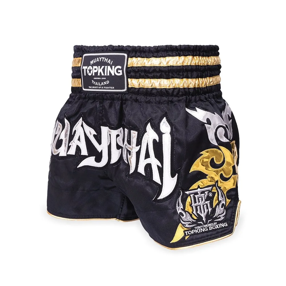 Преден изглед на шорти Top King Thai Boxing Shorts 070, показващ дизайна и цвета