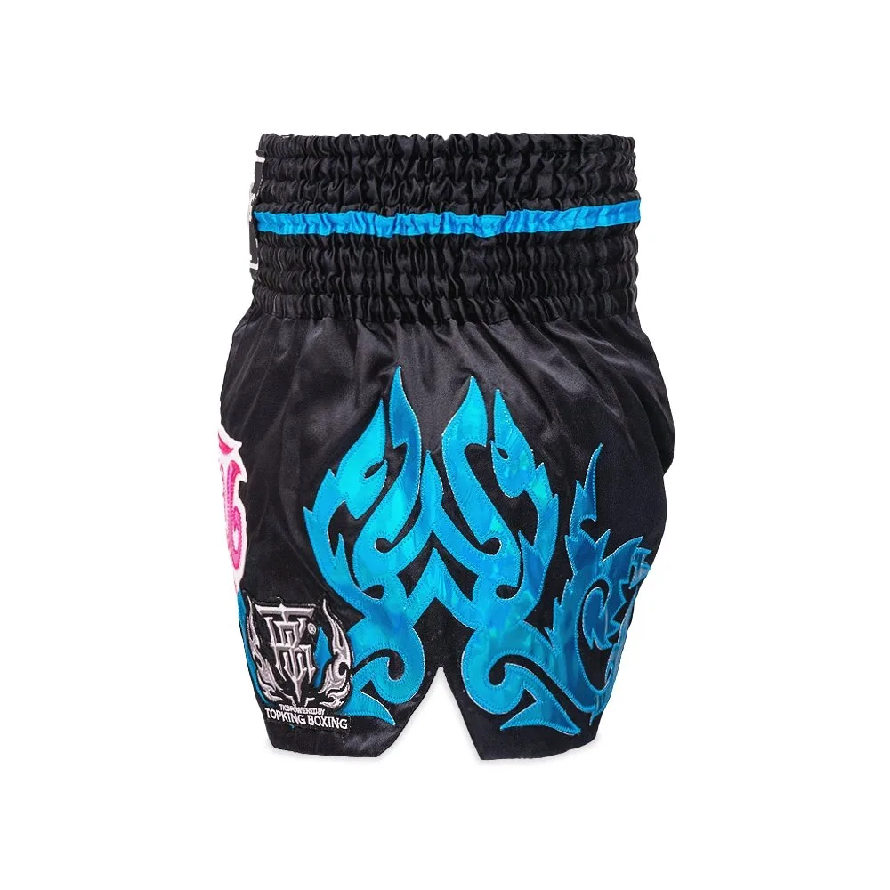 Заден изглед на шортите Top King Thai Boxing 081, демонстриращ цялостния дизайн