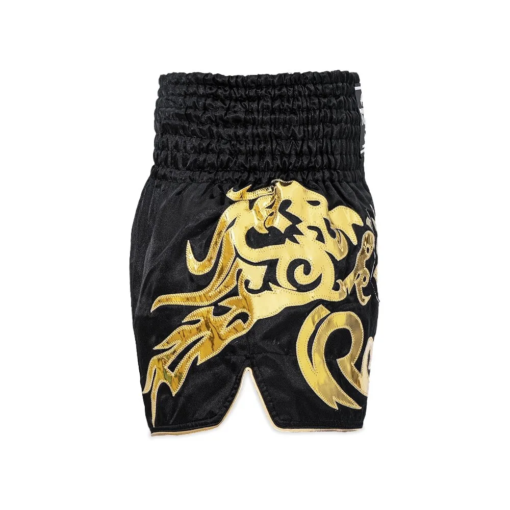 TOPKING THAI BOXING SHORTS 089 – страничен изглед, подчертаващ кройката и свободата на движение.