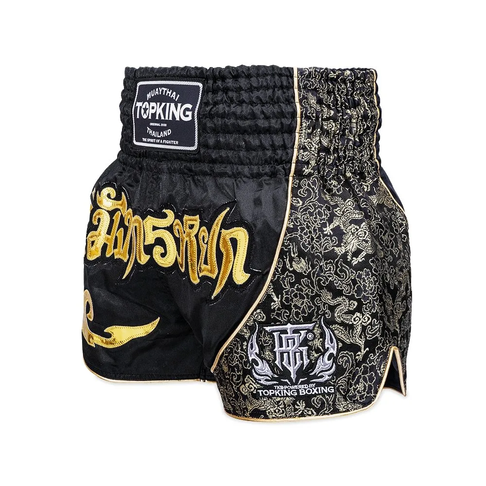 TOPKING THAI BOXING SHORTS 089 – изглед отпред, показващ дизайна и логото на Top King.