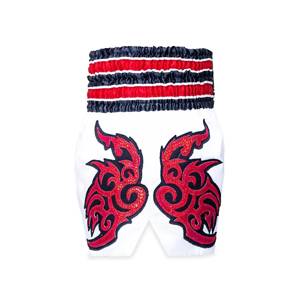 Детайлен изглед на еластичния колан на шорти Top King Thai Boxing Shorts 098, подчертаващ качеството на изработка.