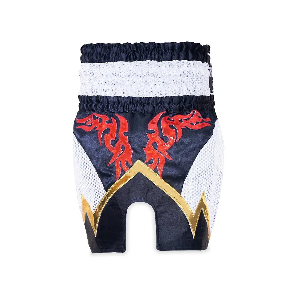 TOPKING THAI BOXING SHORTS 105 – детайл на еластичния колан и шевовете