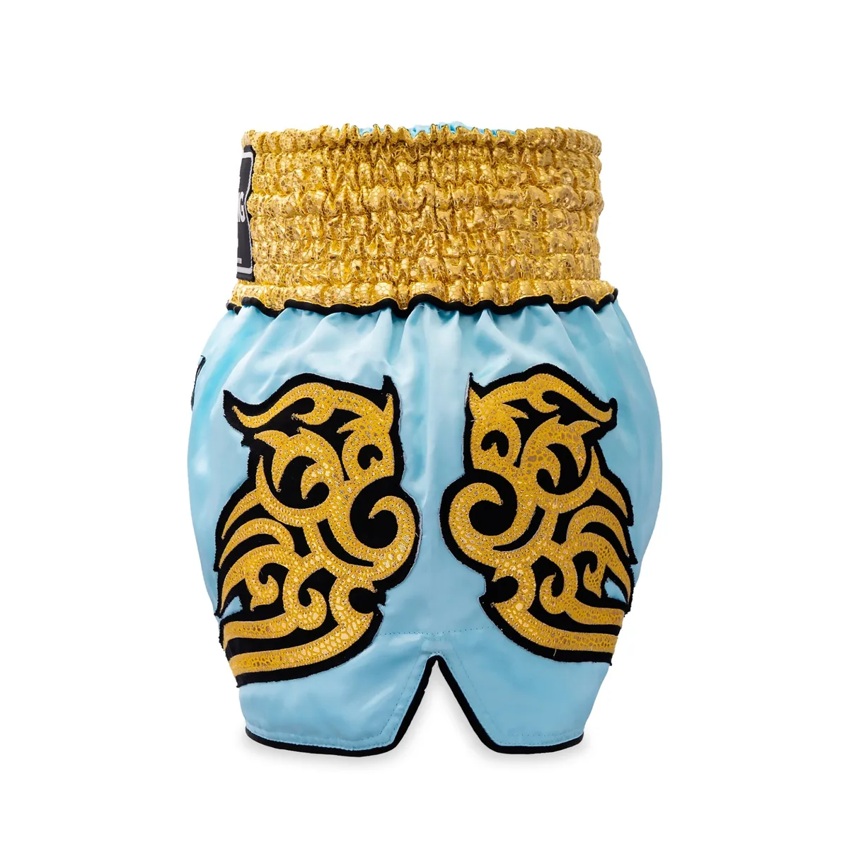 TOPKING THAI BOXING SHORTS 119 – детайл на колана и бродерия