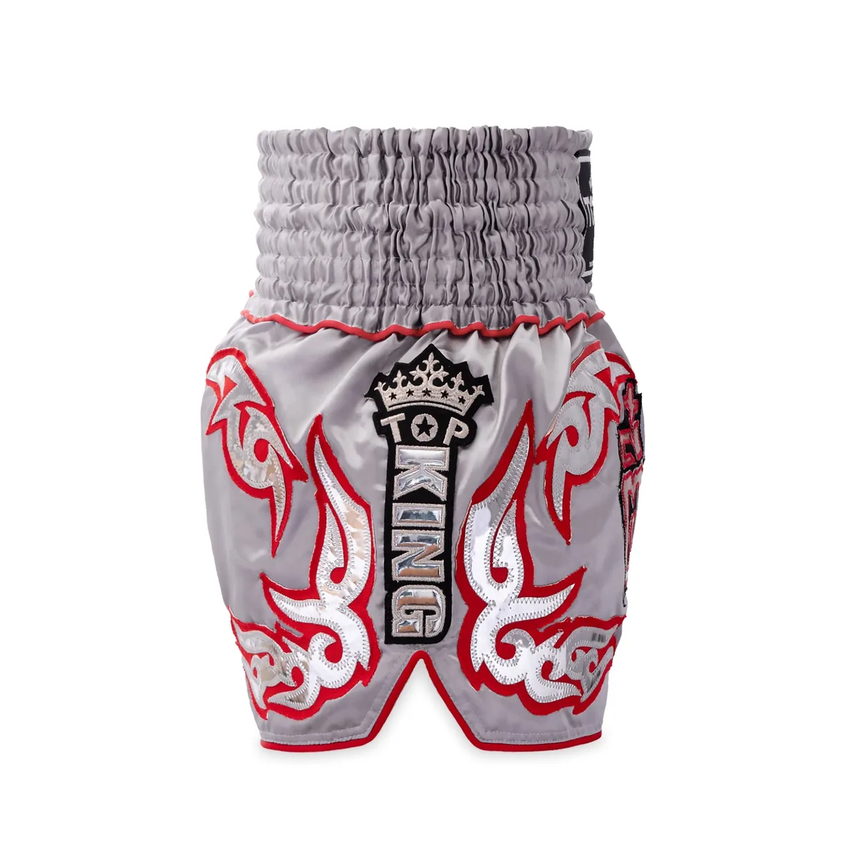 TOPKING THAI BOXING SHORTS 121 – детайлен изглед на еластичната талия и шевовете