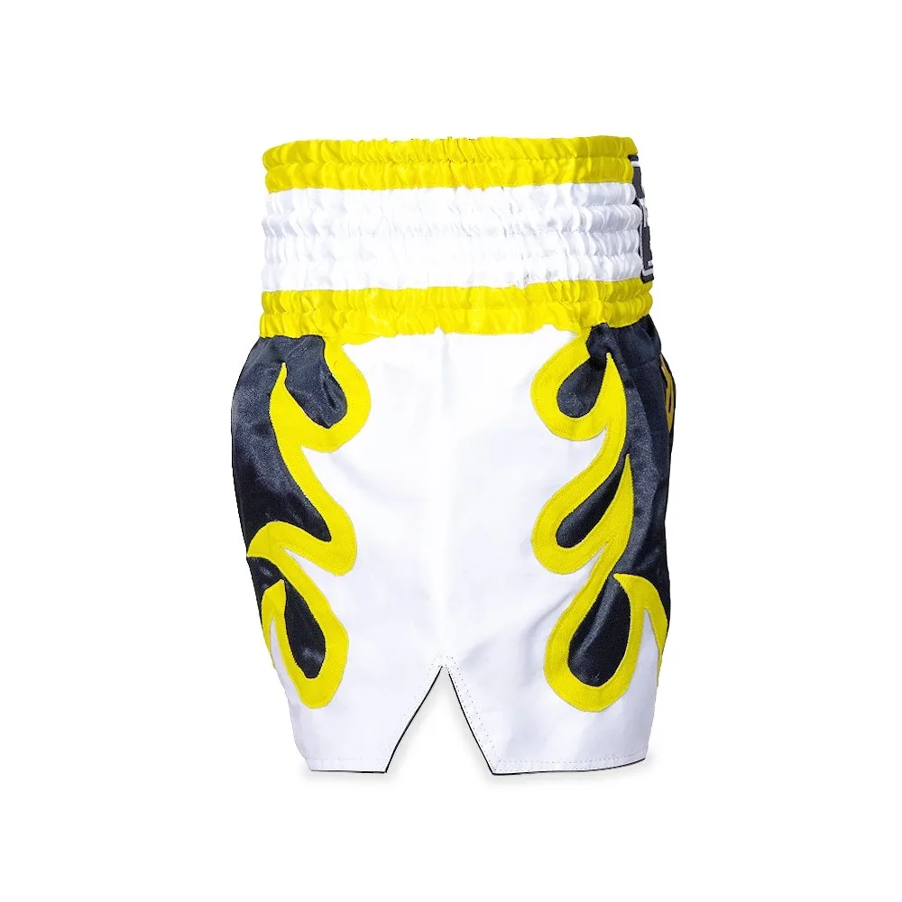 Шорти Top King Thai Boxing 149, изглед отстрани, показващ широката кройка и страничните цепки за свобода на движение