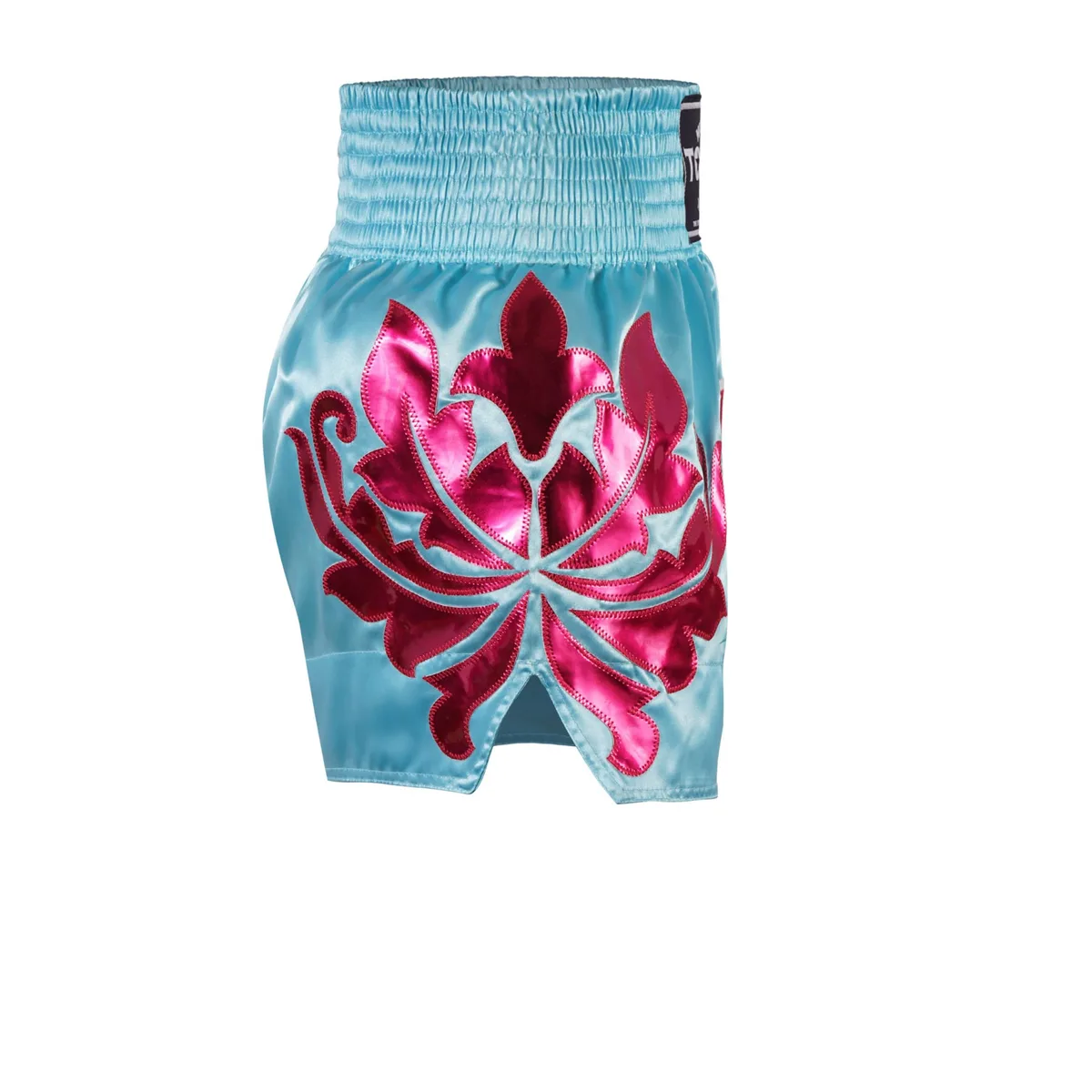 Top King Thai Boxing Shorts 210 – детайл на колана и логото