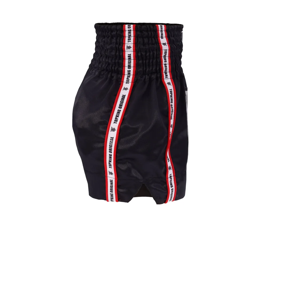 Детайлен изглед на еластичния колан на Top King Thai Boxing Shorts 217, показващ качеството на изработка.
