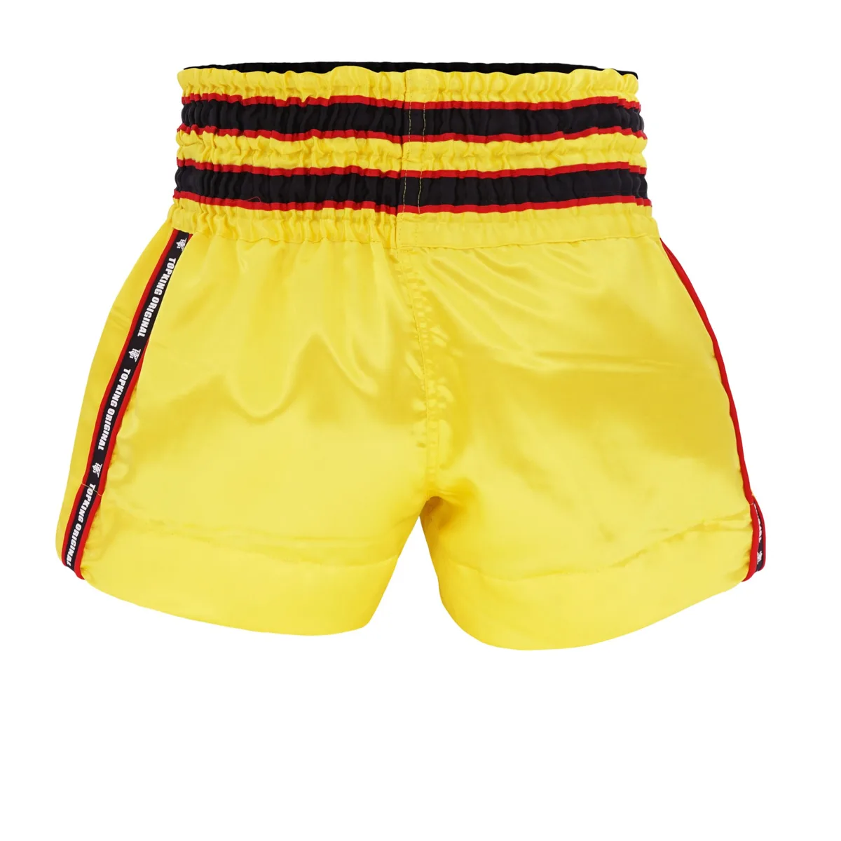Странична цепка на шортите за муай тай TOPKING THAI BOXING SHORTS 218, показваща свобода на движение
