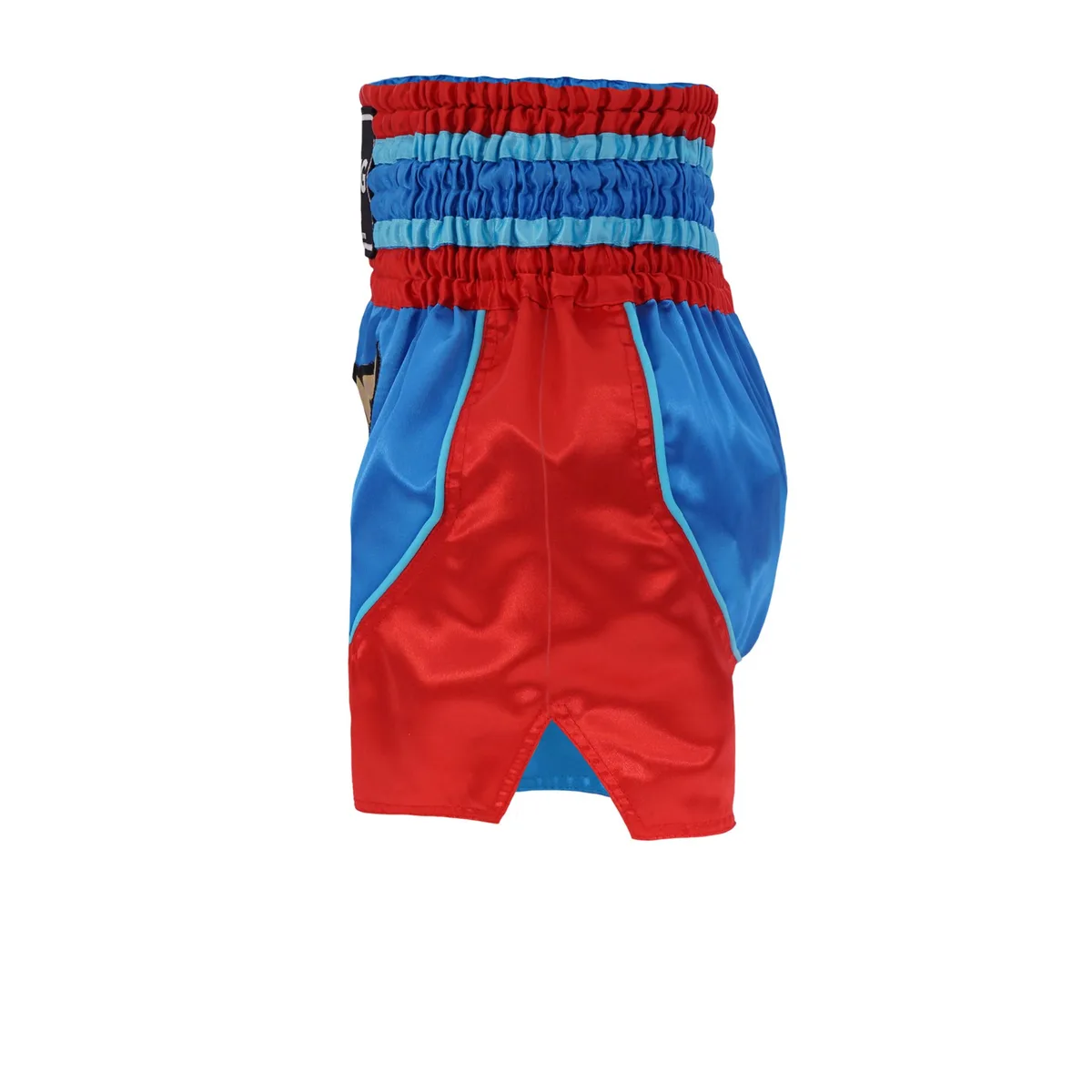 Шорти TOPKING THAI BOXING SHORTS 233, страничен изглед, показващ кройката за свобода на движение