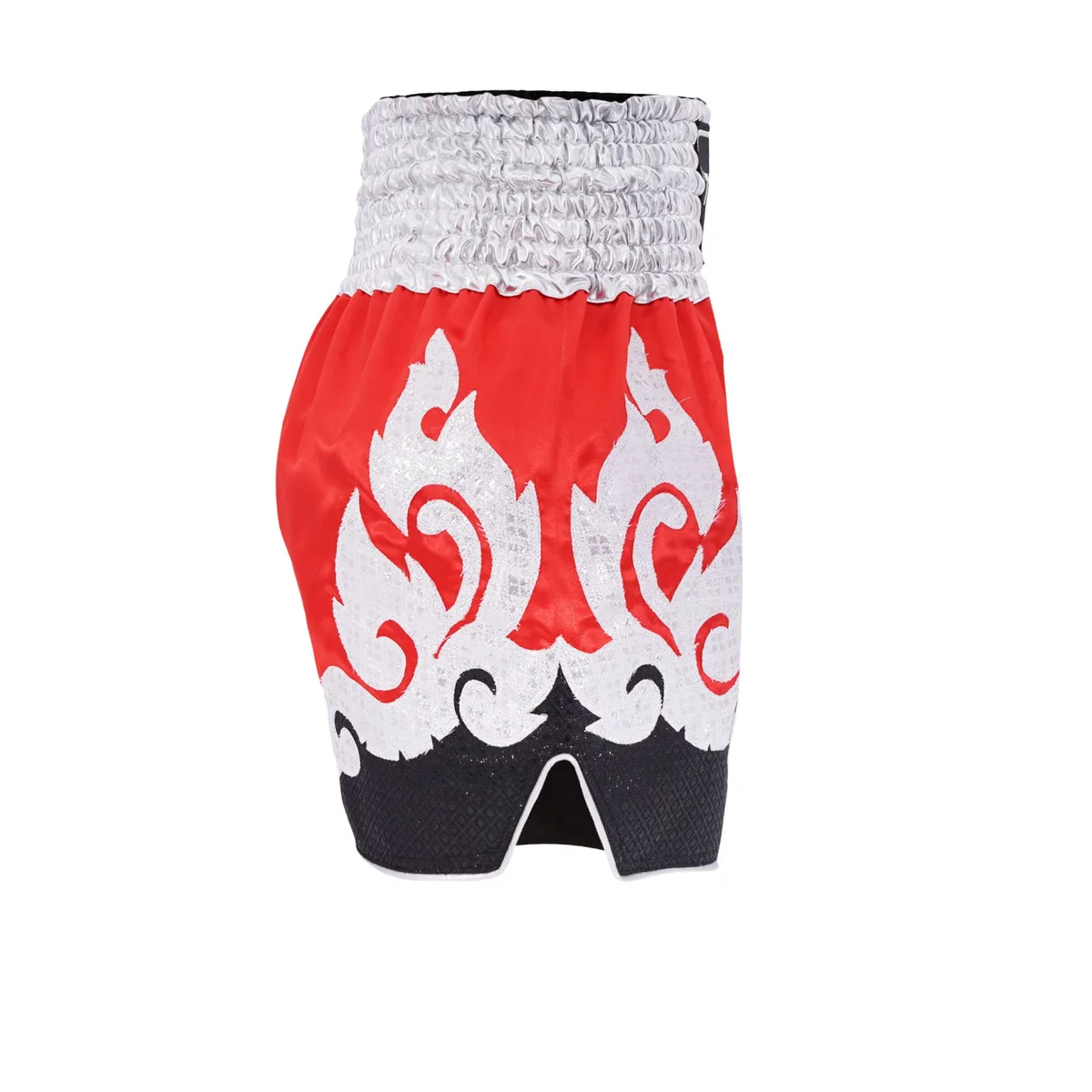 Детайлен план на еластичния колан и шевовете на шортите TOPKING THAI BOXING SHORTS 236.