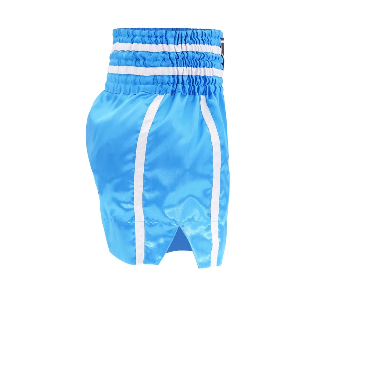 Страничен изглед на шортите Top King Thai Boxing Shorts 241, демонстриращ кройката за свобода на движение.
