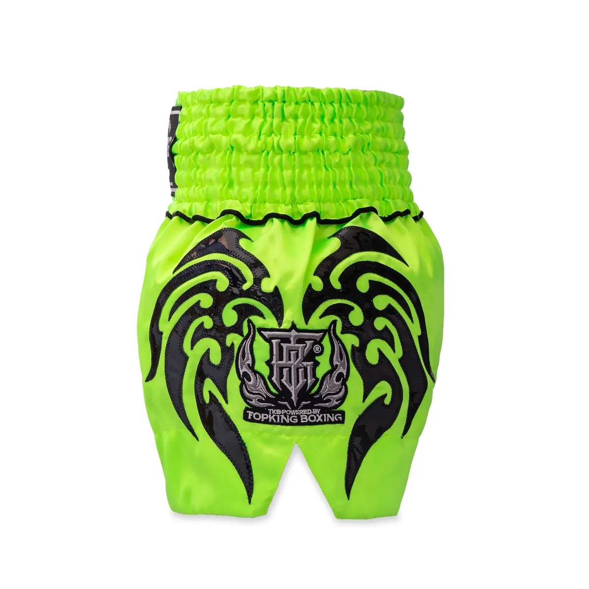 Шорти Top King Thai Boxing Shorts 264, изглед отзад, акцентиращ върху кройката и еластичната талия.
