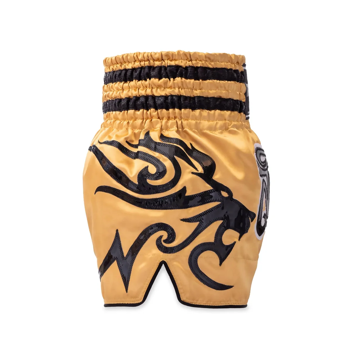 Детайлен изглед на еластичния колан на шорти TOPKING THAI BOXING SHORTS 265, осигуряващ стабилно прилягане.