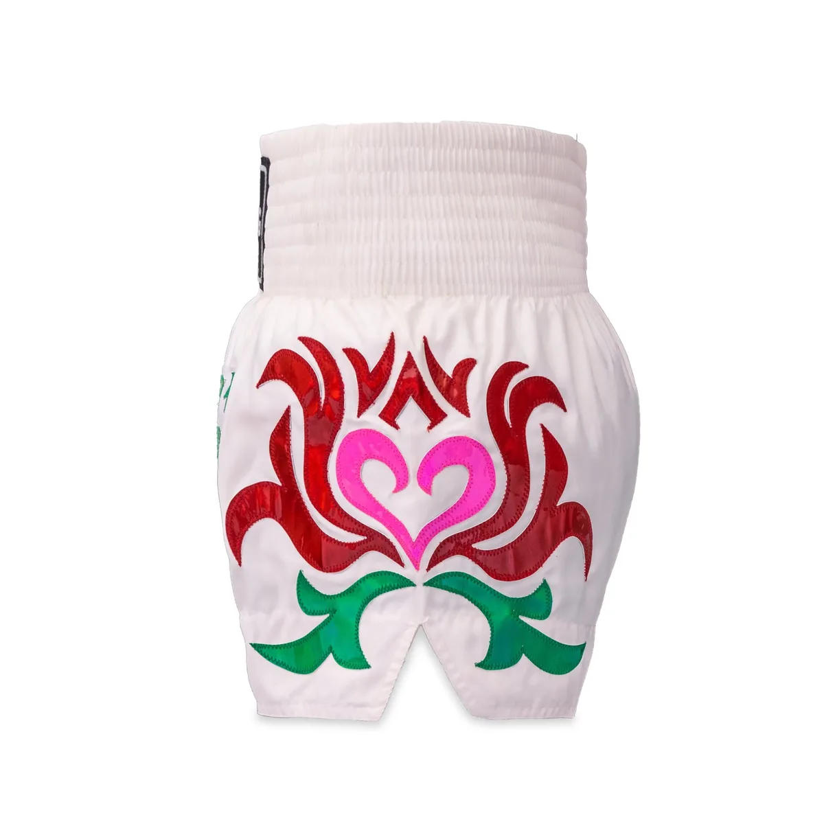 Шорти TOPKING THAI BOXING SHORTS 272, сгънати, показващи еластичния колан и кройката