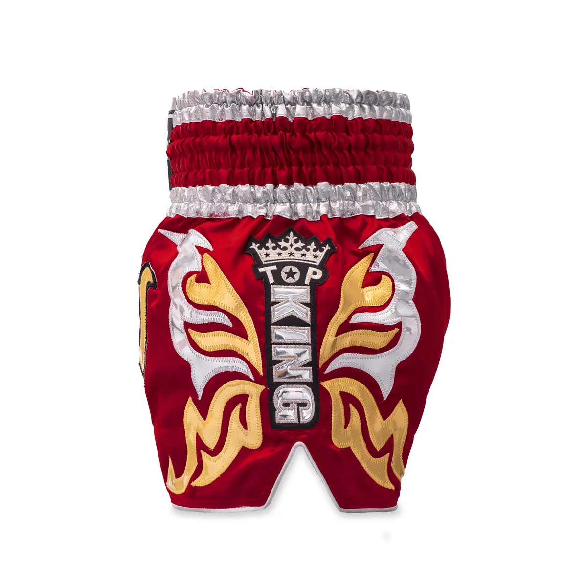 Страничен изглед на шорти Top King Thai Boxing Shorts 273, демонстриращ свободната кройка за движение.