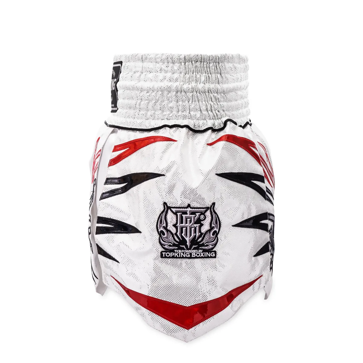 Страничен изглед на шорти Top King Thai Boxing Shorts 275, акцентиращ на страничните цепки за свобода на движение
