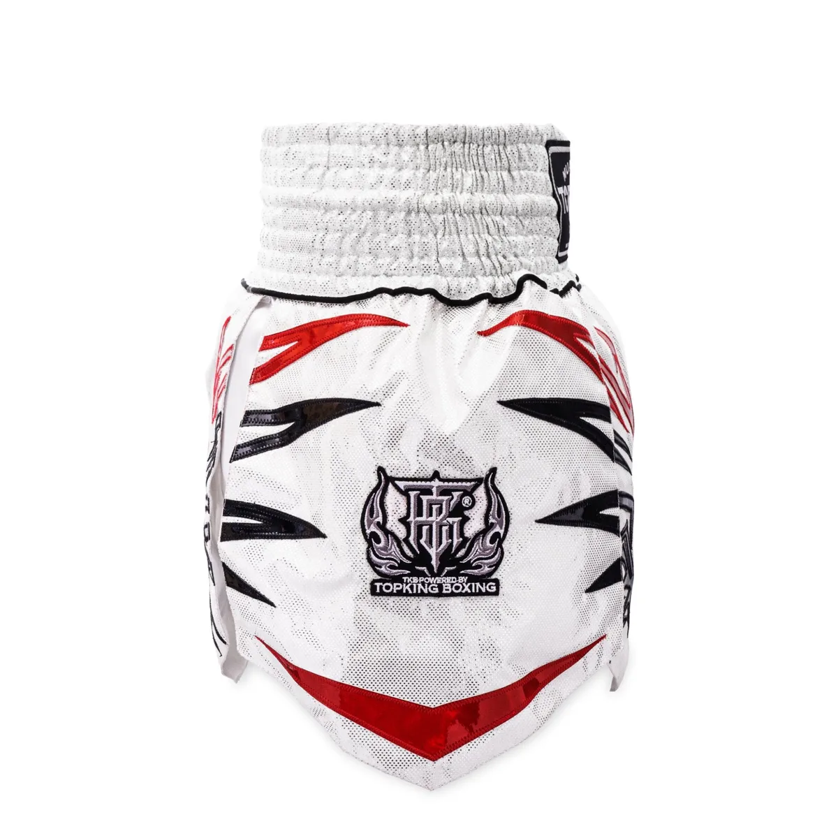 Детайлен изглед на еластичния колан и шевовете на шорти Top King Thai Boxing Shorts 275