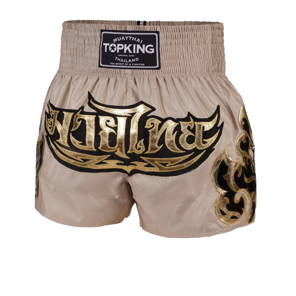 Мъжки шорти Top King Thai Boxing Shorts BEIGE 228, изглед отпред
