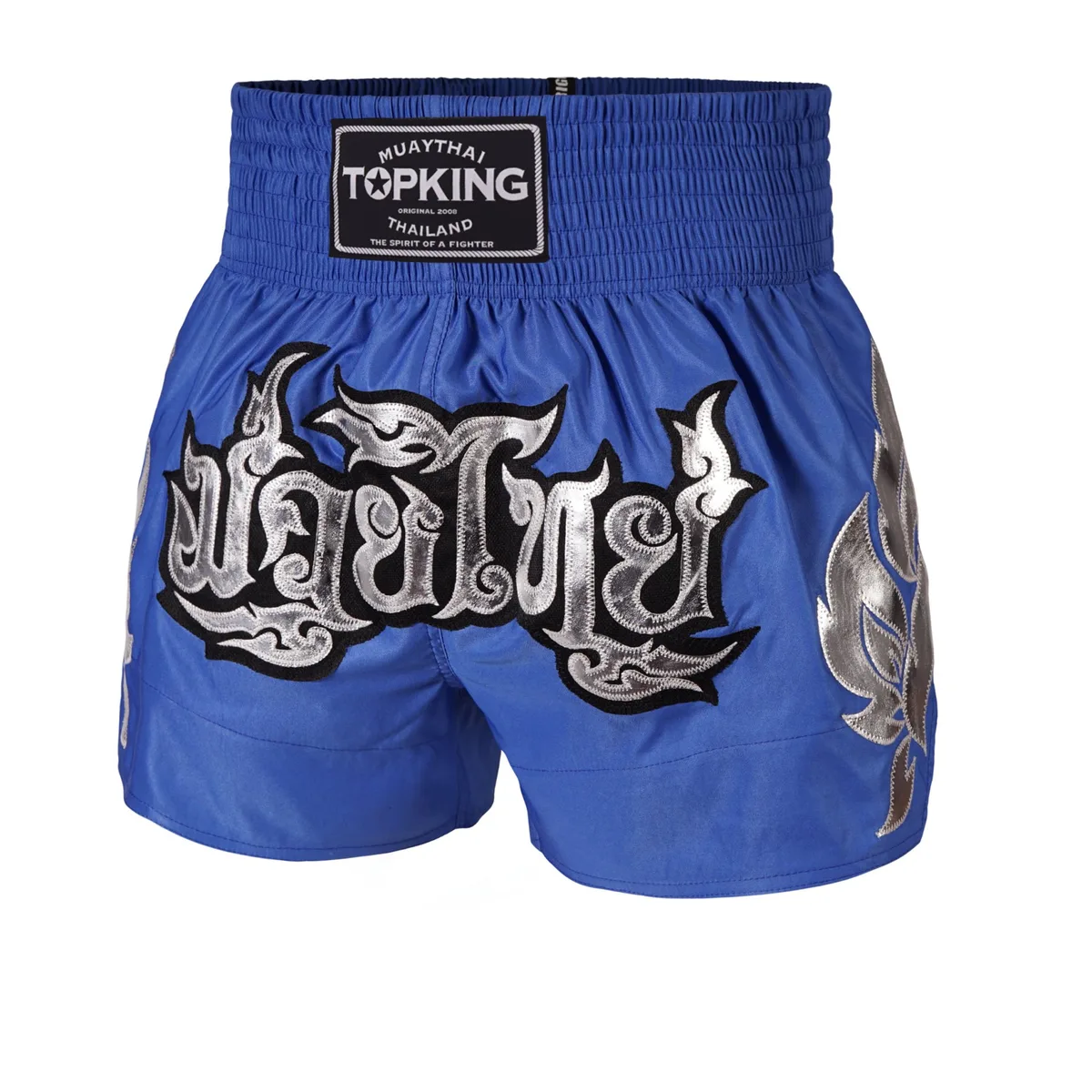 Мъжки шорти Top King Thai Boxing Shorts Blue 230 в син цвят, изглед отпред