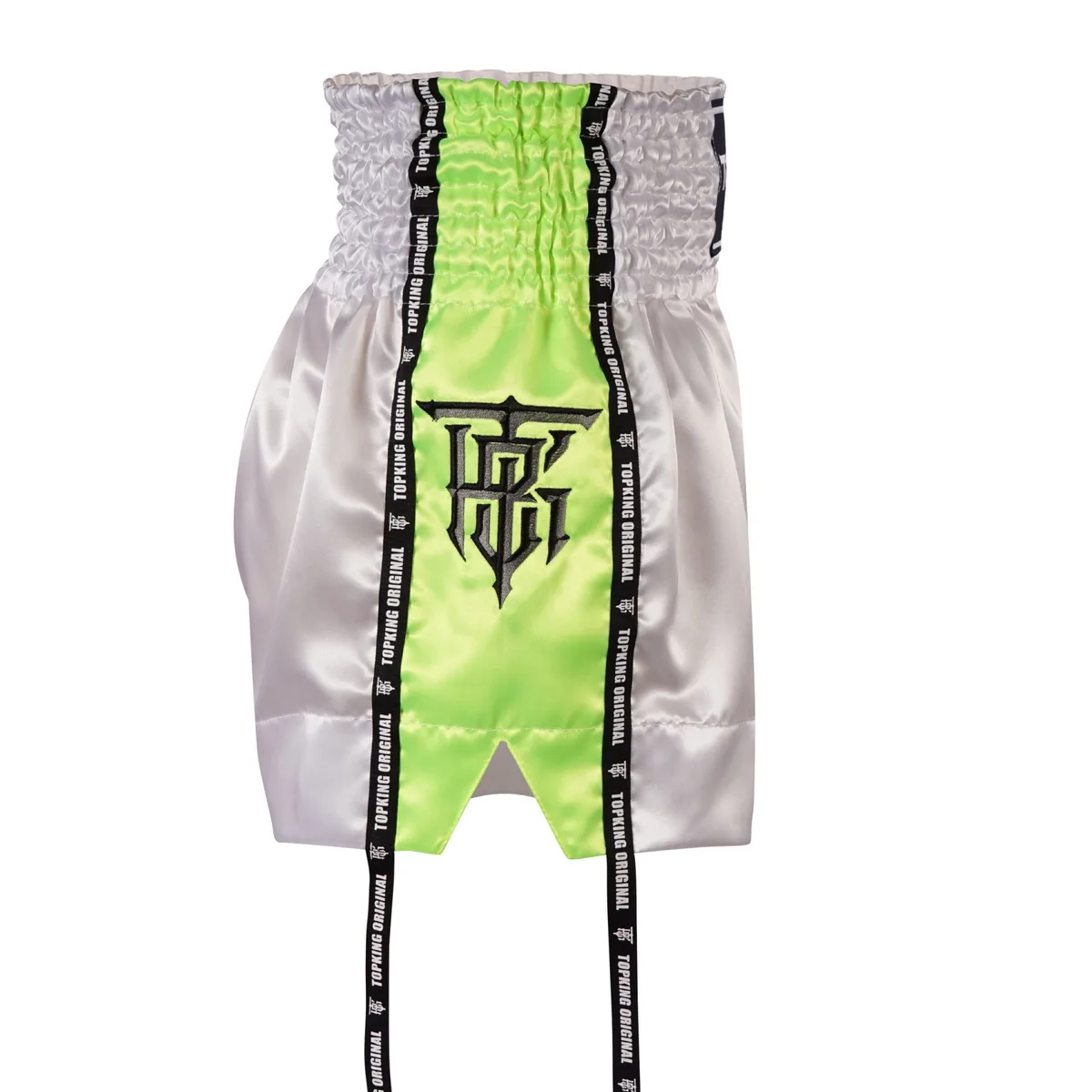 Зелени шорти Top King Thai Boxing GREEN 201, изглед отстрани