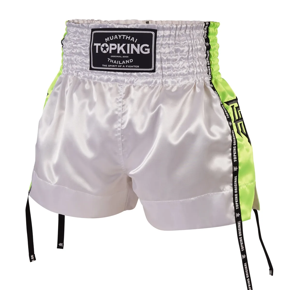 Зелени шорти Top King Thai Boxing GREEN 201, изглед отпред