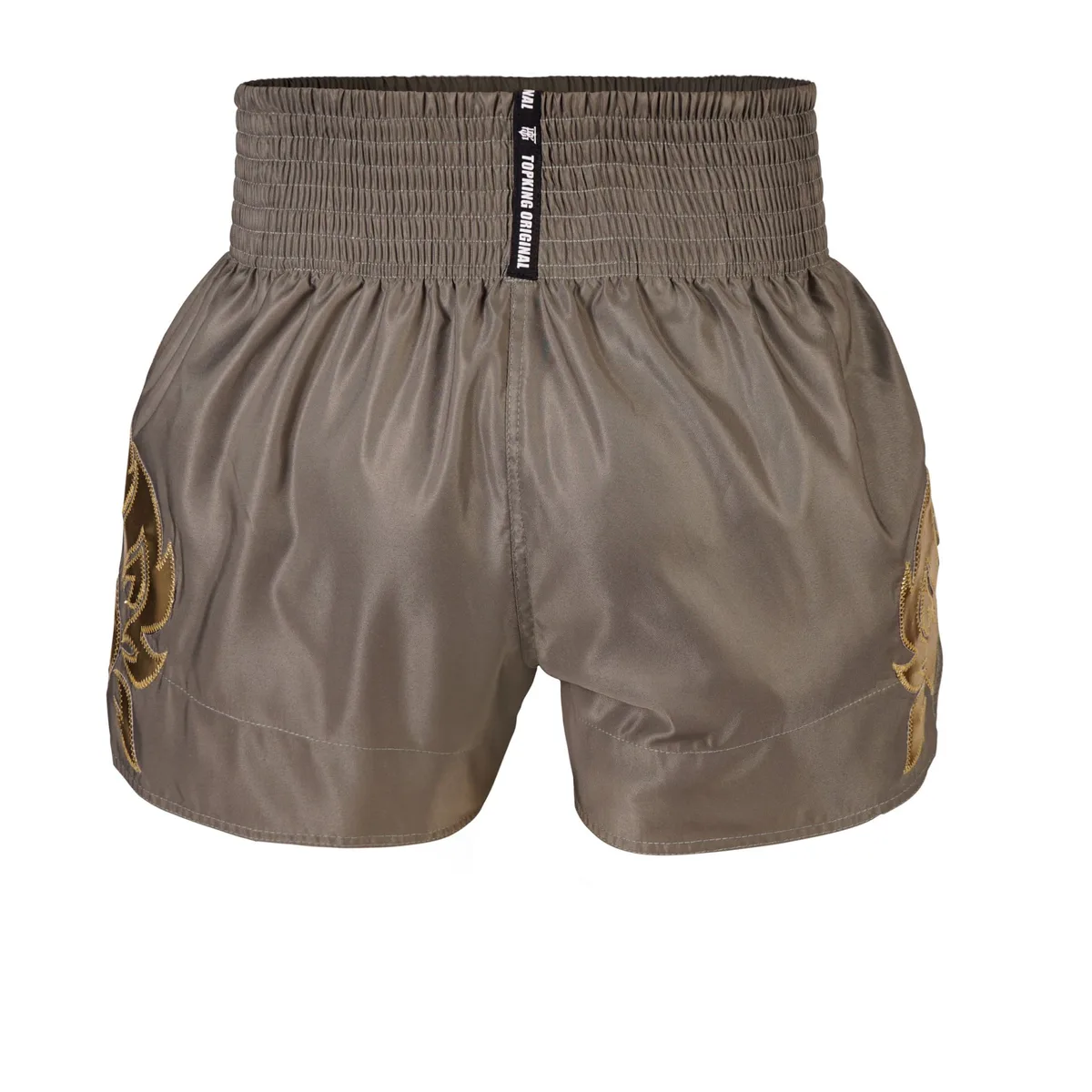 Заден изглед на шортите Top King Khaki, подчертаващ цялостния дизайн