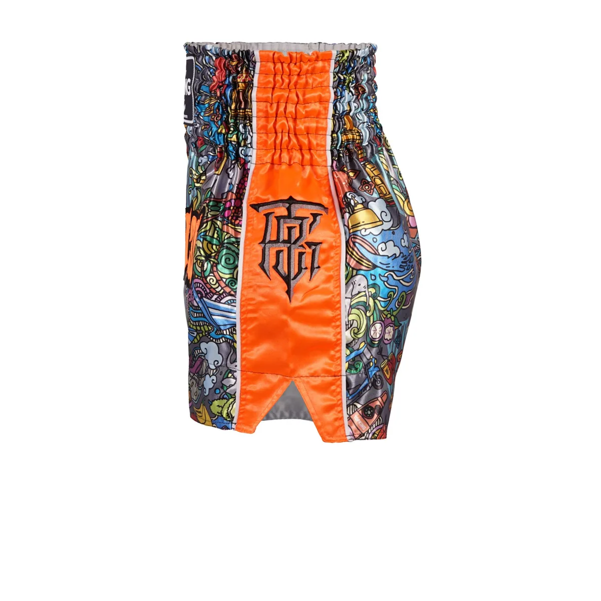 Заден план на оранжеви шорти за муай тай Top King Orange 225
