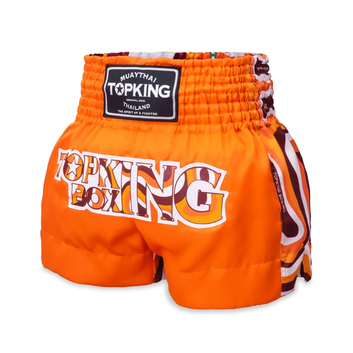 Оранжеви шорти за муай тай Top King Orange 252, изглед отпред