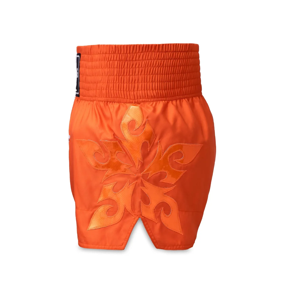 Оранжеви шорти за Муай Тай Top King Thai Boxing Shorts Orange 258, страничен изглед