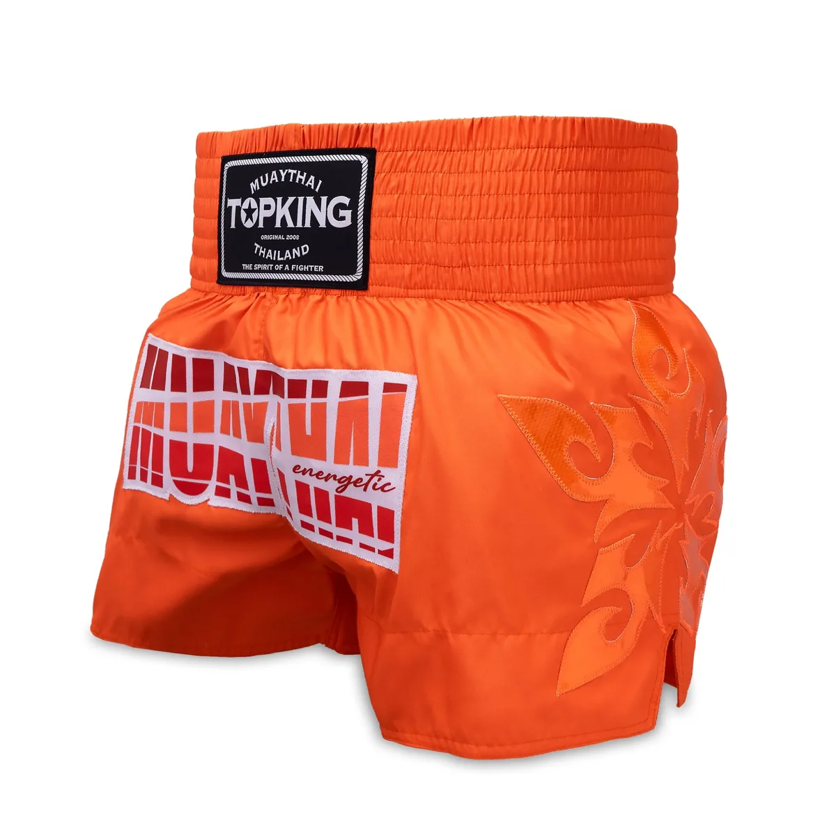 Оранжеви шорти за Муай Тай Top King Thai Boxing Shorts Orange 258, преден изглед
