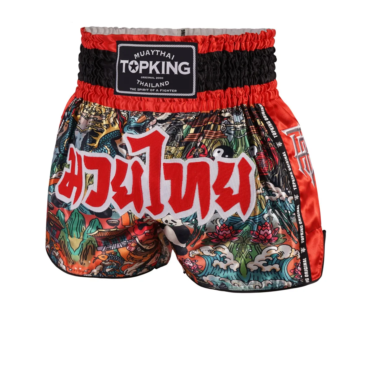 TOPKING THAI BOXING SHORTS RED 226