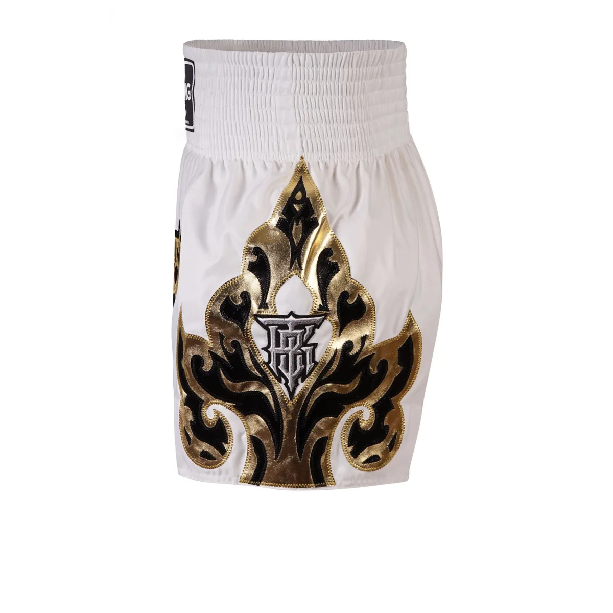 Бели шорти за муай тай TOPKING THAI BOXING SHORTS WHITE 228, изглед отзад