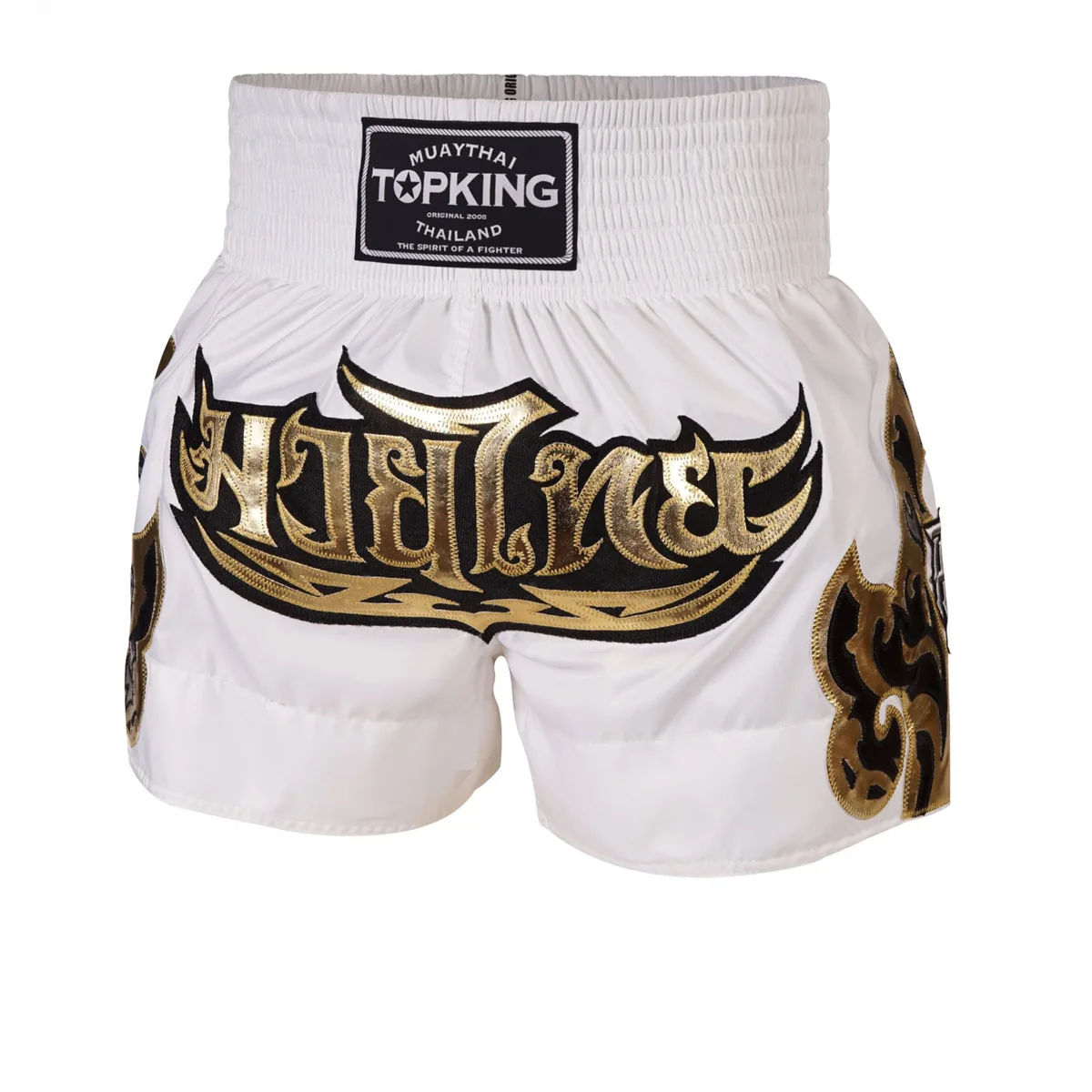 TOPKING THAI BOXING SHORTS WHITE 228