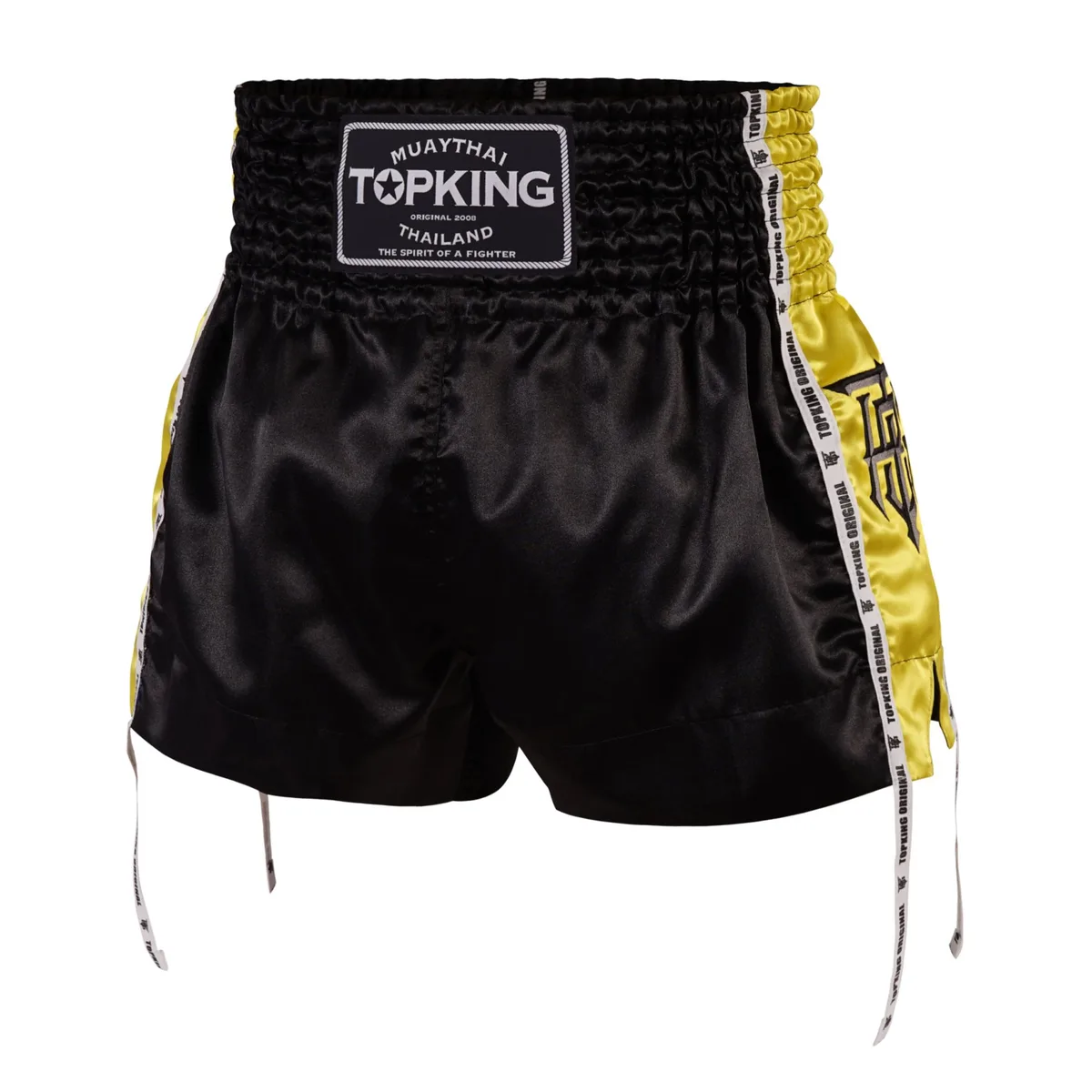 Жълти шорти за тай бокс Top King Yellow 202, изглед отпред