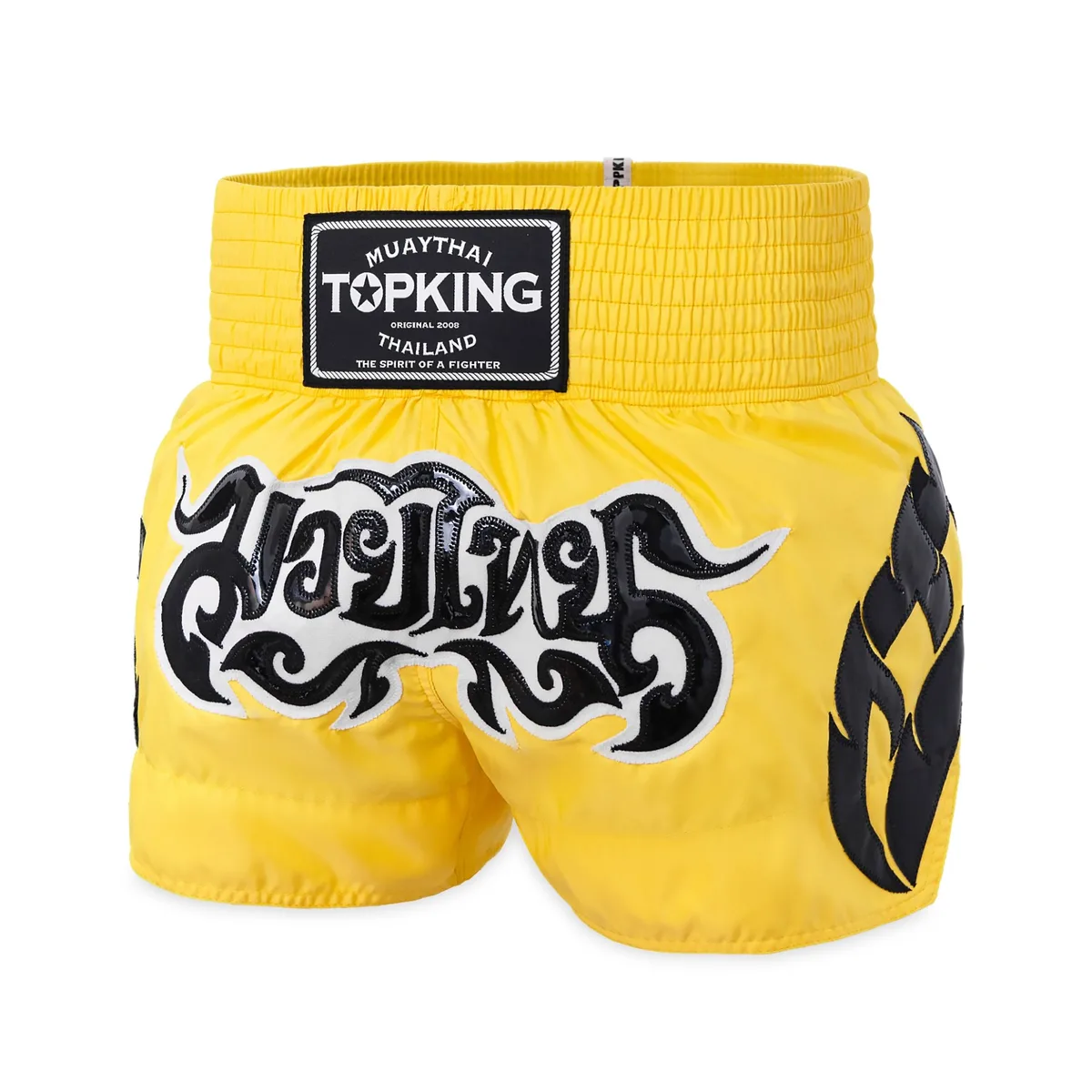 Жълти шорти за муай тай Top King Yellow 260, изглед отпред