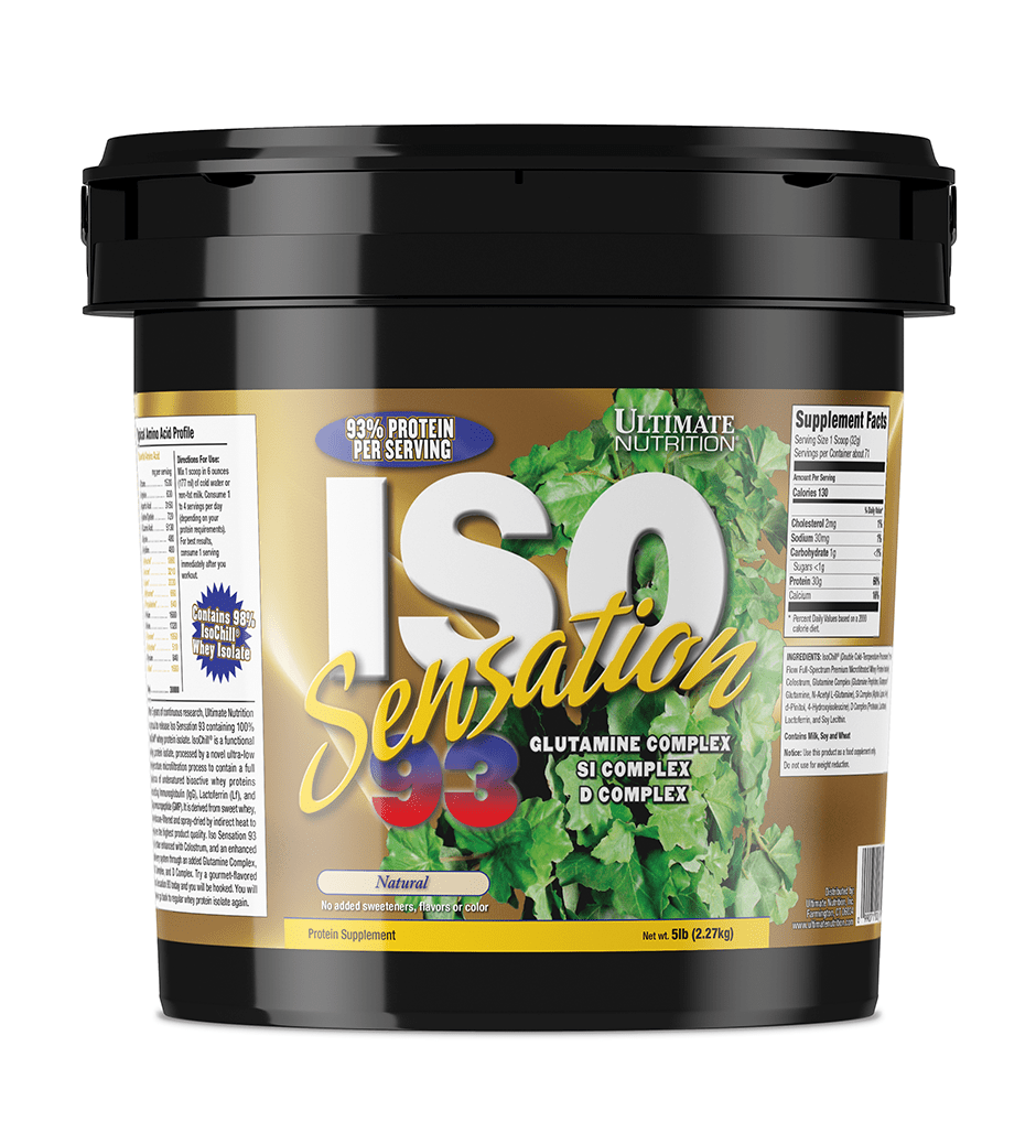 Неовкусен Суроватъчен Протеин Изолат ISO Sensation 93 NATURAL Ultimate Nutrition 2270 грама