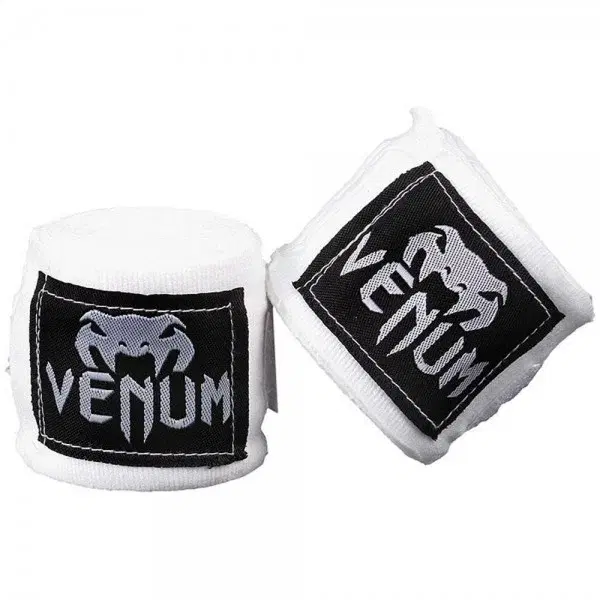 Бинтове - VENUM - 2,5 m / Бял, преден изглед