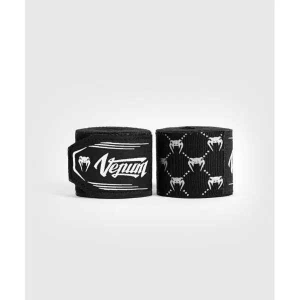 Бинтове - Venum Monogram hand wraps 4m- Black/White