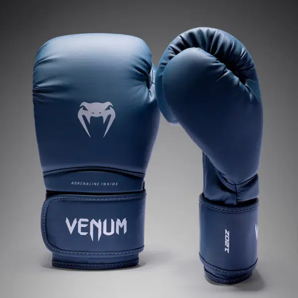 Venum Боксови Ръкавици - Venum Contender 1.5 Boxing Gloves - Midnight Blue/Silver преден изглед
