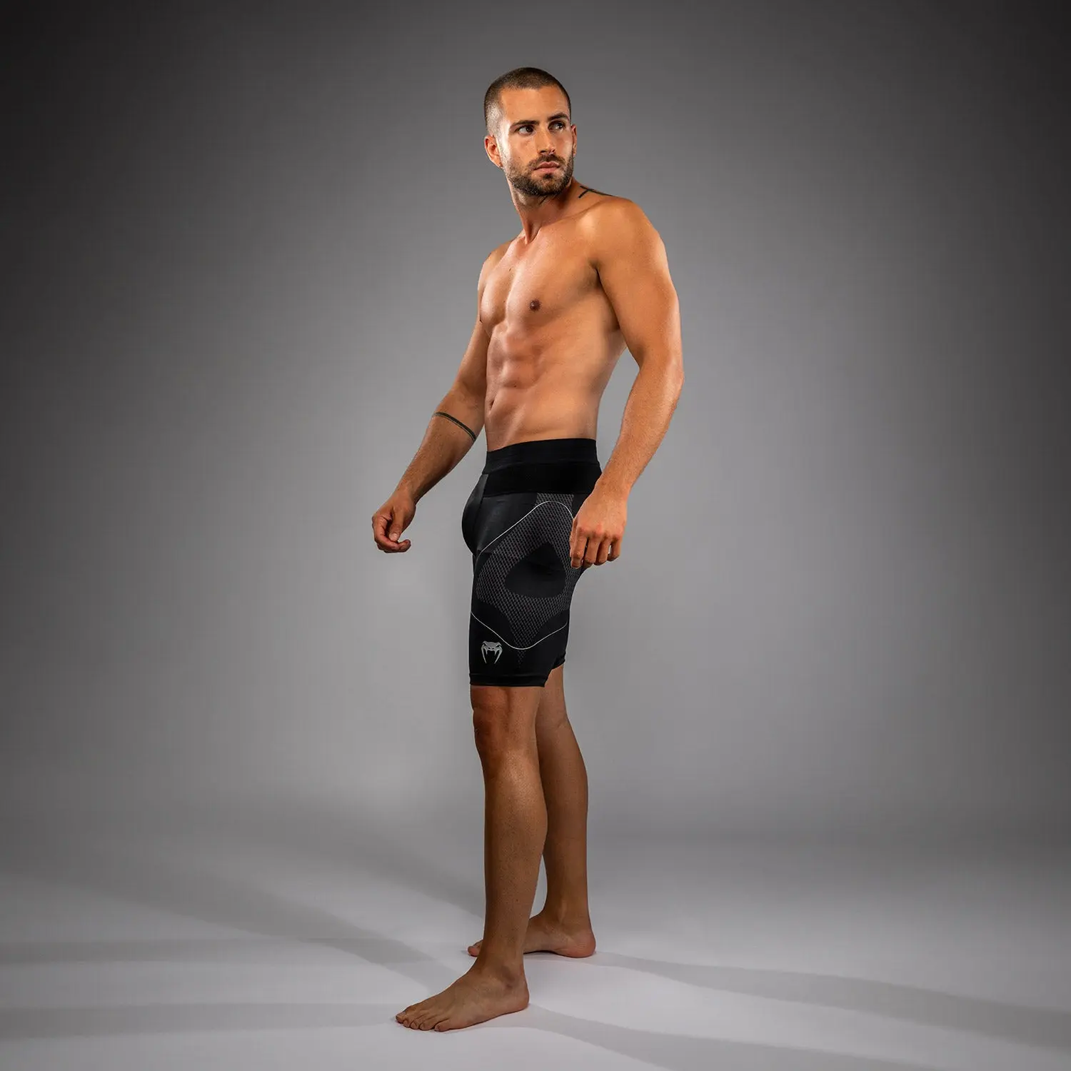 Къс клин - Venum Nexus Vale Tudo Shorts - Black/Silver - страничен изглед