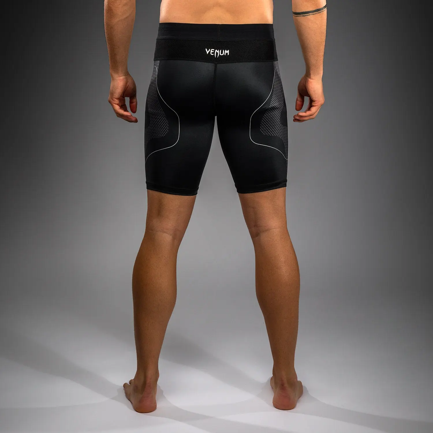 Къс клин - Venum Nexus Vale Tudo Shorts - Black/Silver - заден изглед