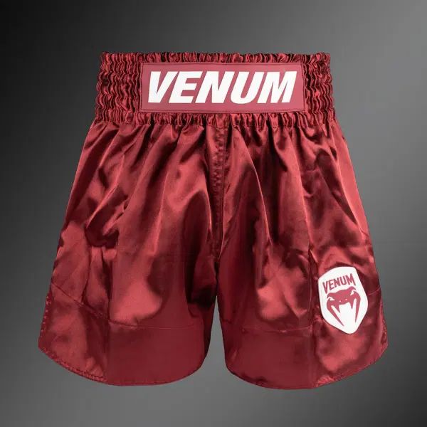 Муай Тай Шорти - Venum Classic Evo Muay Thai Shorts - Burgundy, преден изглед