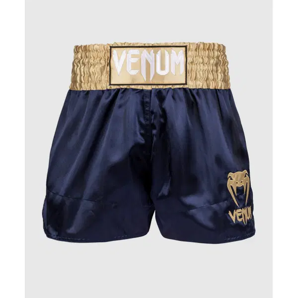 Муай Тай Шорти - Venum Classic Muay Thaï Short - Navy Blue/Gold