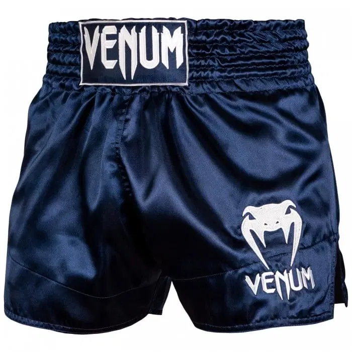 Муай Тай Шорти - Venum Muay Thai Shorts Classic - Navy Blue/White