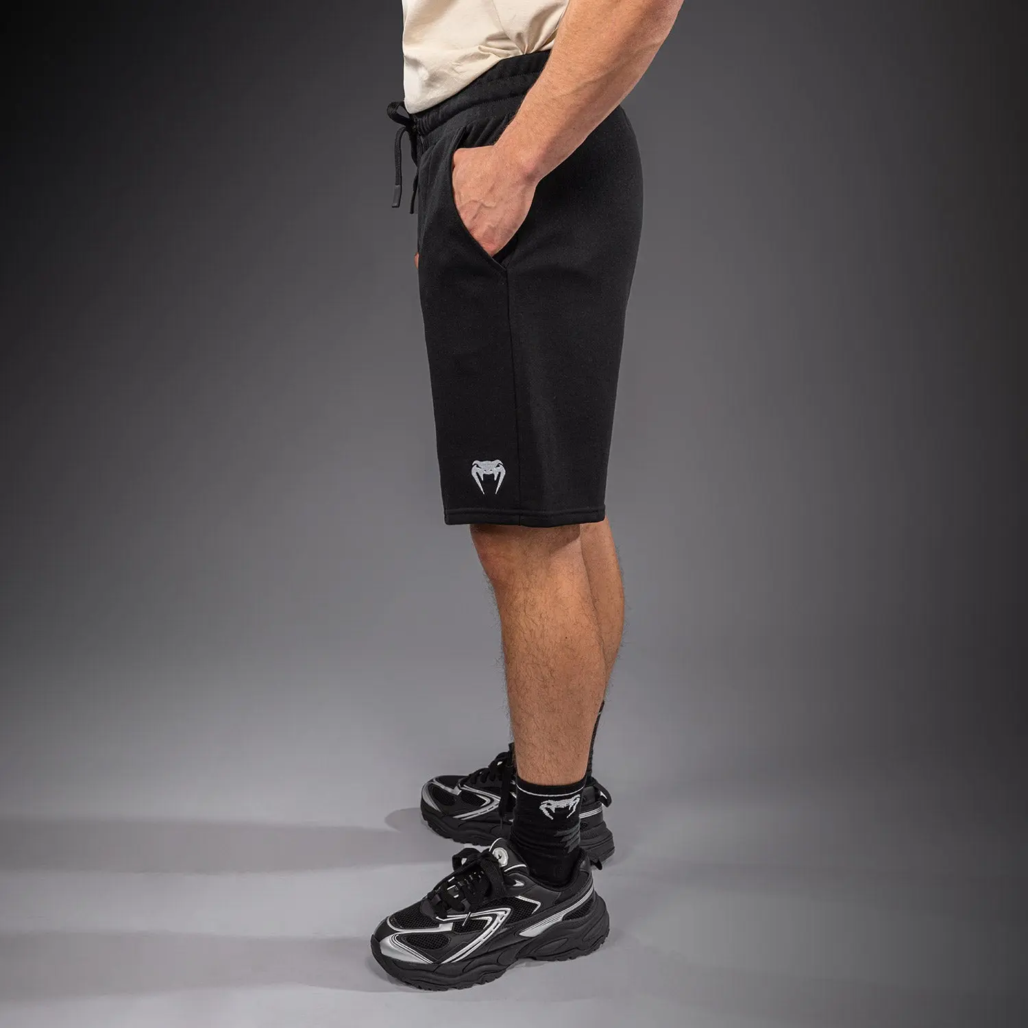Памучни гащета Venum Classic Fleece Cotton Shorts Black страничен изглед